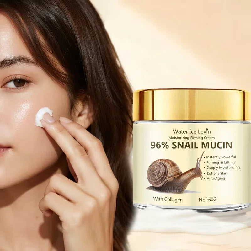Snail Mucin Firming Cream 96% Extract Anti Aging Face Moisturizer