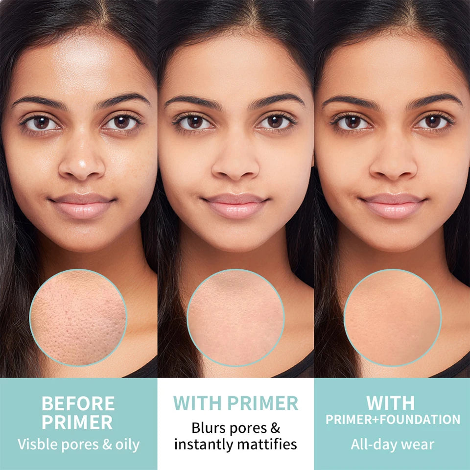 Pore Minimizing Face Primer for Long-Lasting Matte Makeup
