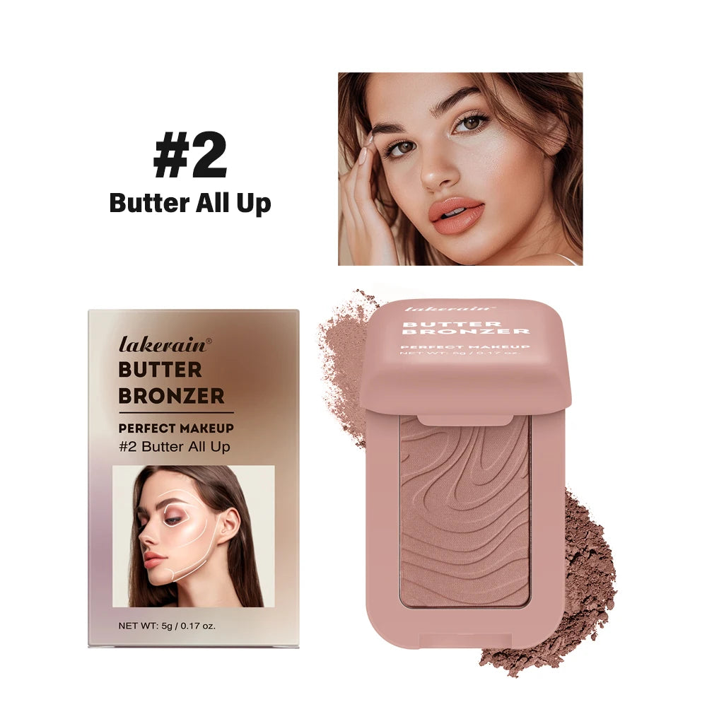 Soft Matte Butter Bronzer Powder for Face Contouring