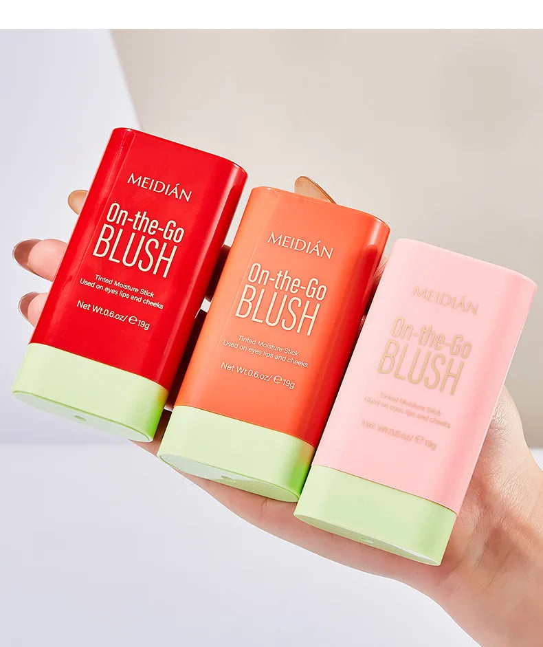 Meidian On The Go Waterproof Blusher Stick Cream Face Makeup - 24