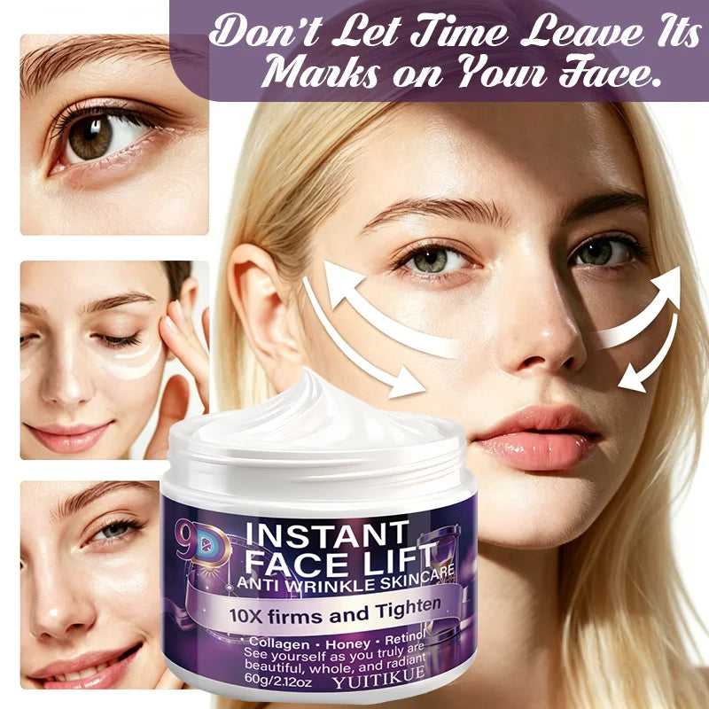 YUITIKUE 9D Face Lift Cream Collagen Retinol Anti Wrinkle Moisturizer - 10