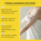 Exfoliating Bath Sponge for Daily Body Cleansing and Skin Refreshing