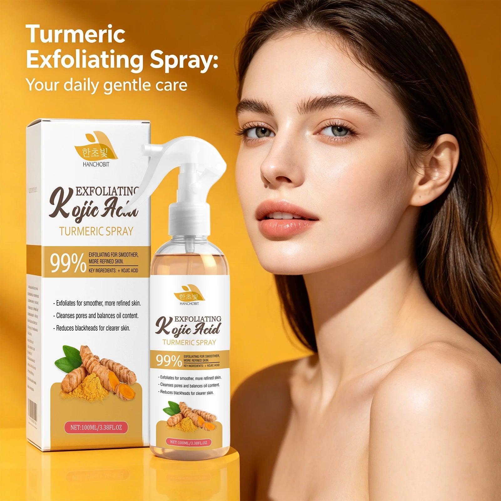 Kojic Acid Turmeric Exfoliating Facial Mist - 1