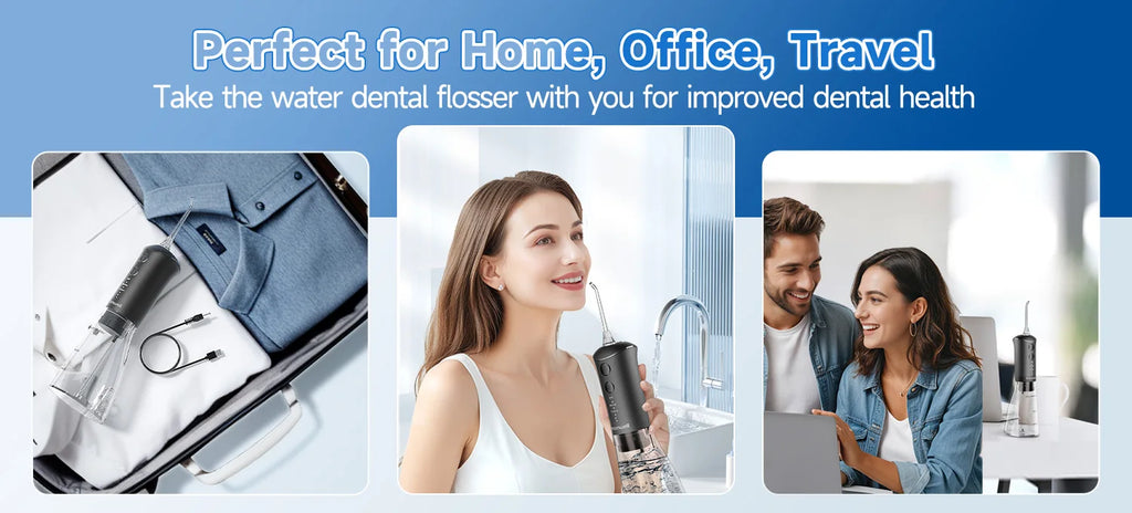 Portable Rechargeable Water Flosser for Teeth Cleaning