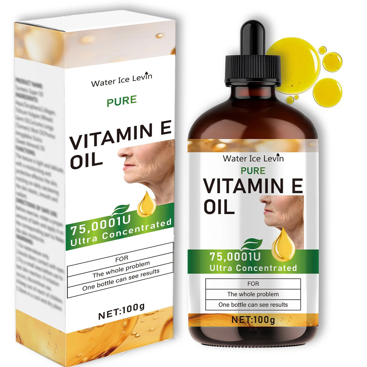 Natural Vitamin E Oil Moisturizing Skin Care Serum for Face and Body