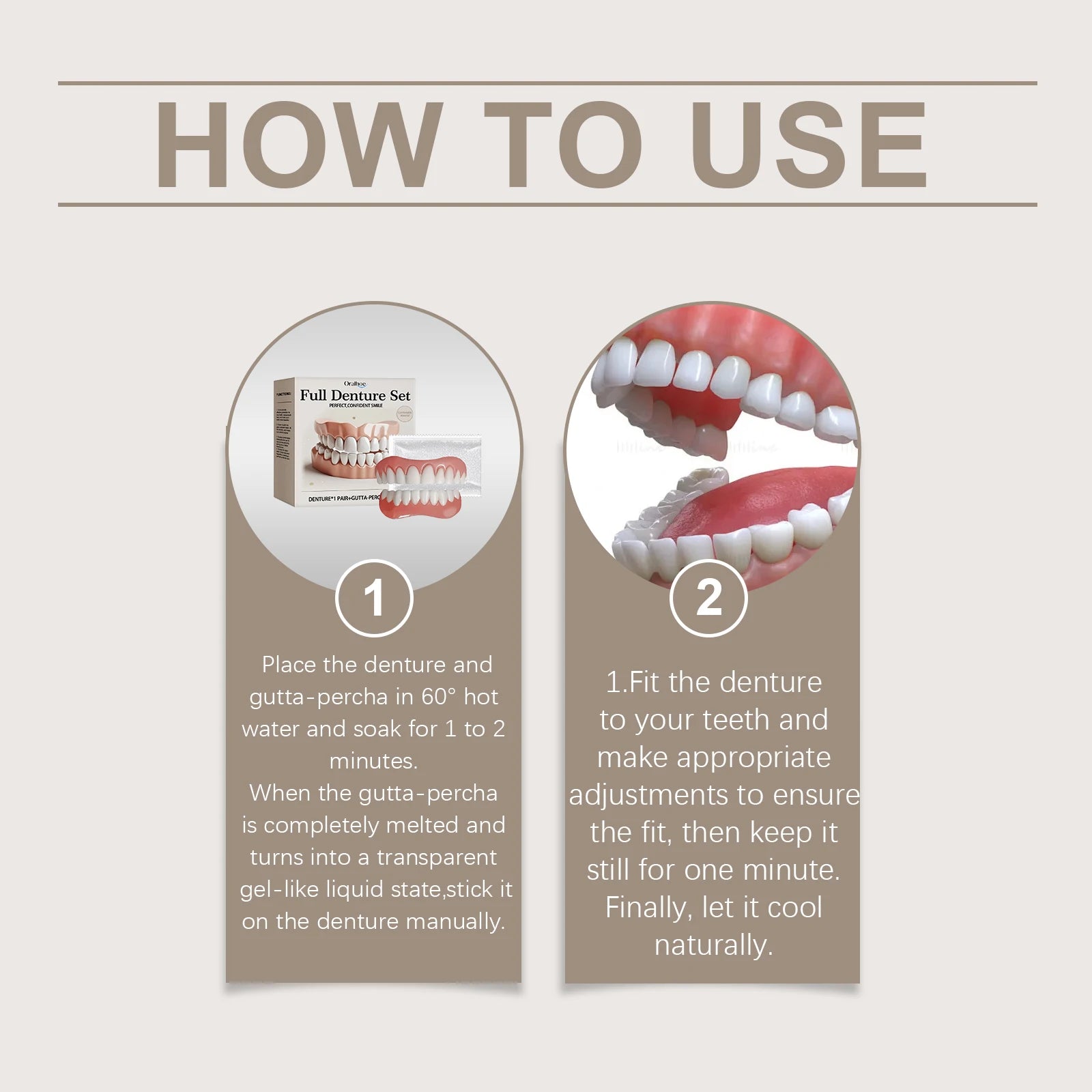 Temporary Silicone Denture Set for Smile Restoration - 18