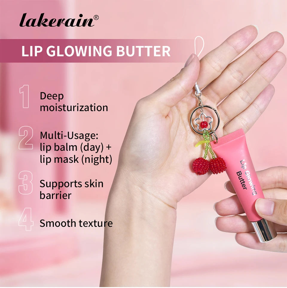 Hydrating Lip Gloss with Keychain for On-the-Go Shine