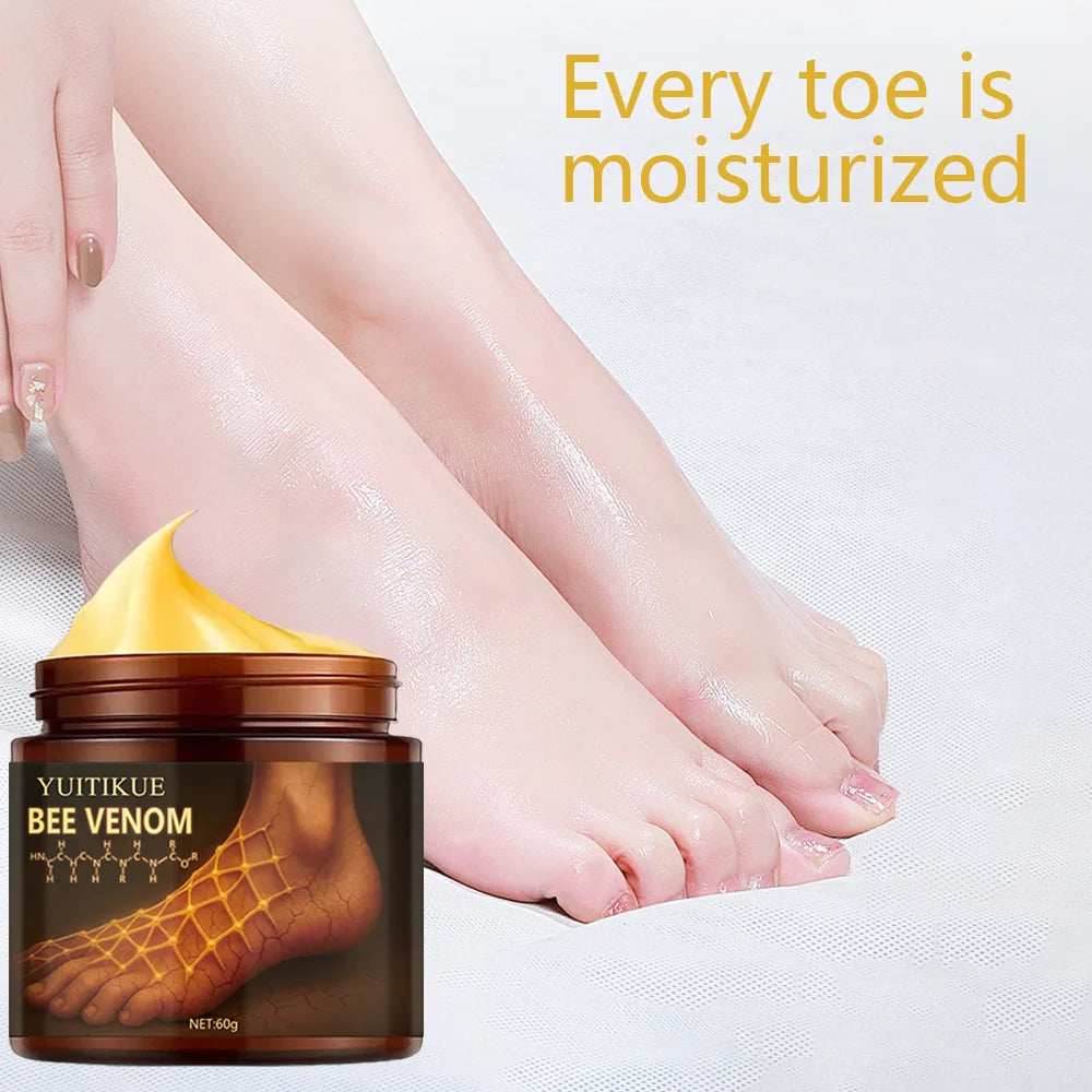YUITIKUE Bee Venom Foot Cream Moisturizing Repair for Cracked Heels 60g