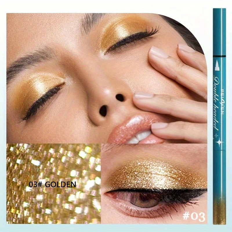 Peifen Double Head Liquid Eyeliner and Glitter Eyeshadow Pen