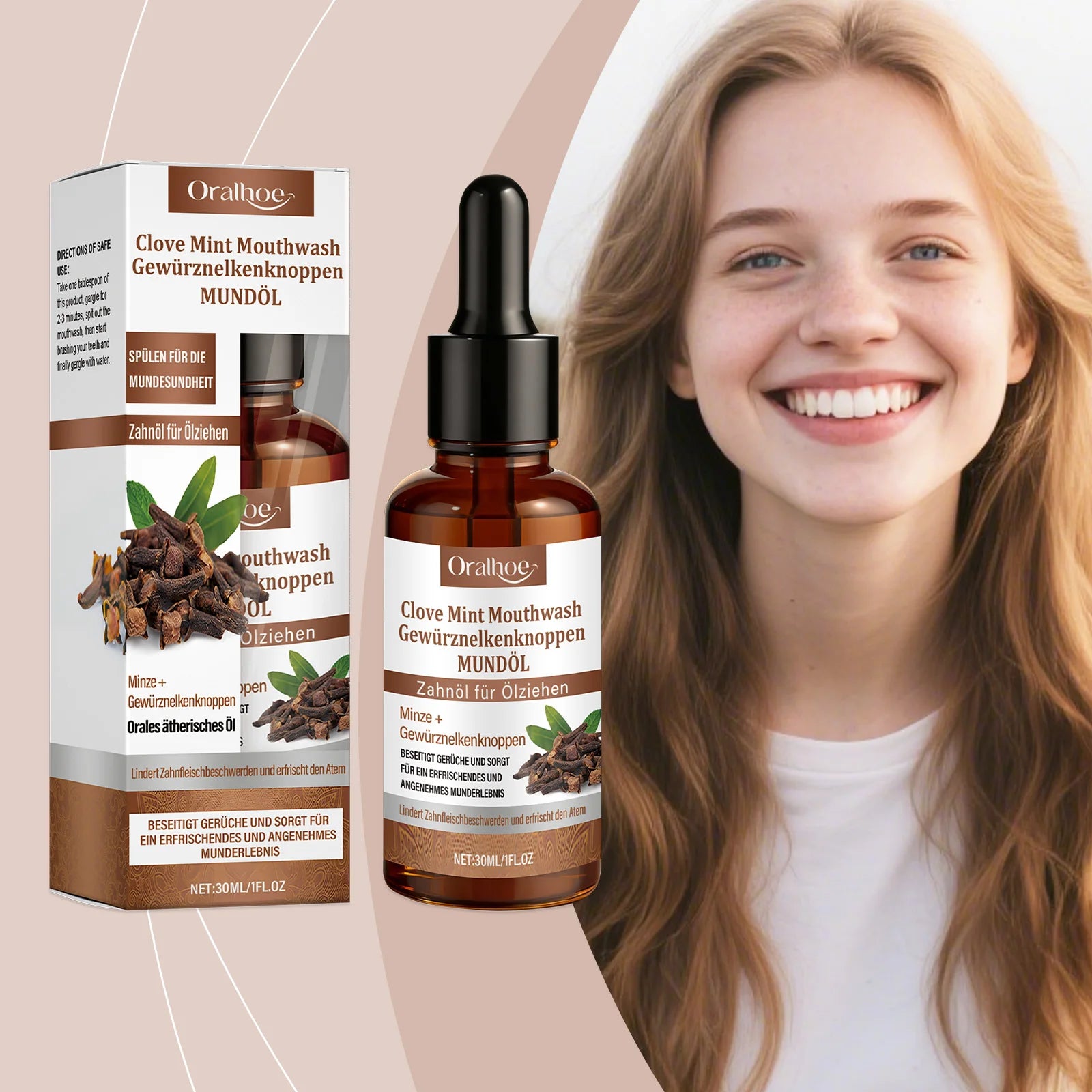 Clove Mint Mouthwash for Bad Breath and Oral Hygiene - 2
