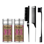 Lockmio Hair Wax Stick and Styling Brush Set for Frizz Control