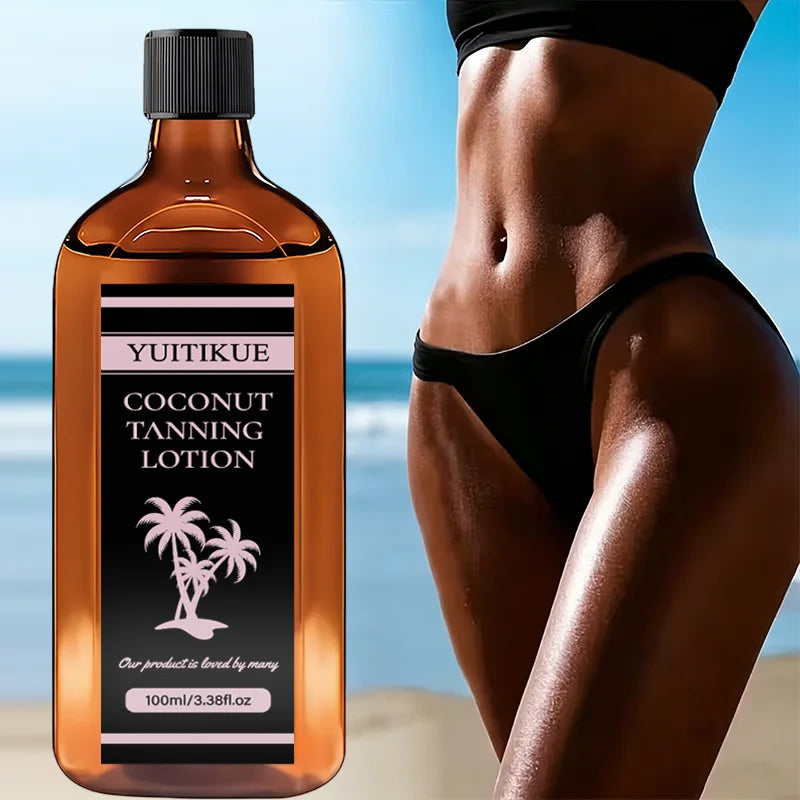 YUITIKUE Coconut Tanning Lotion Natural Sunless Bronzer for Glowing Skin - 3