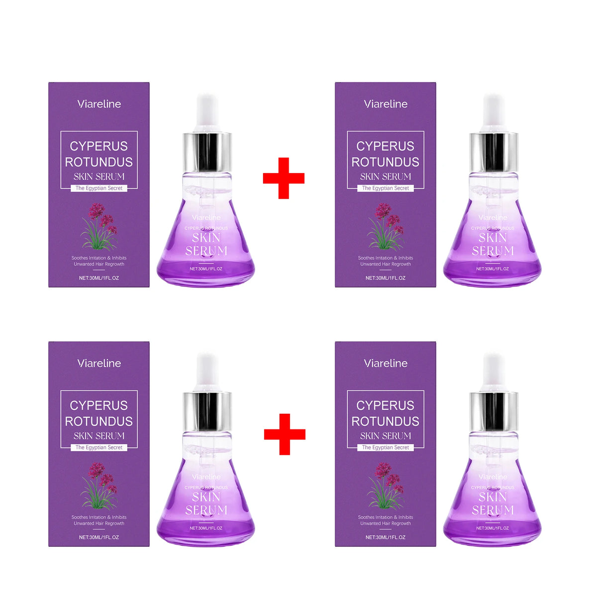 Cyperus Rotundus Hair Growth Inhibitor and Skin Soothing Serum