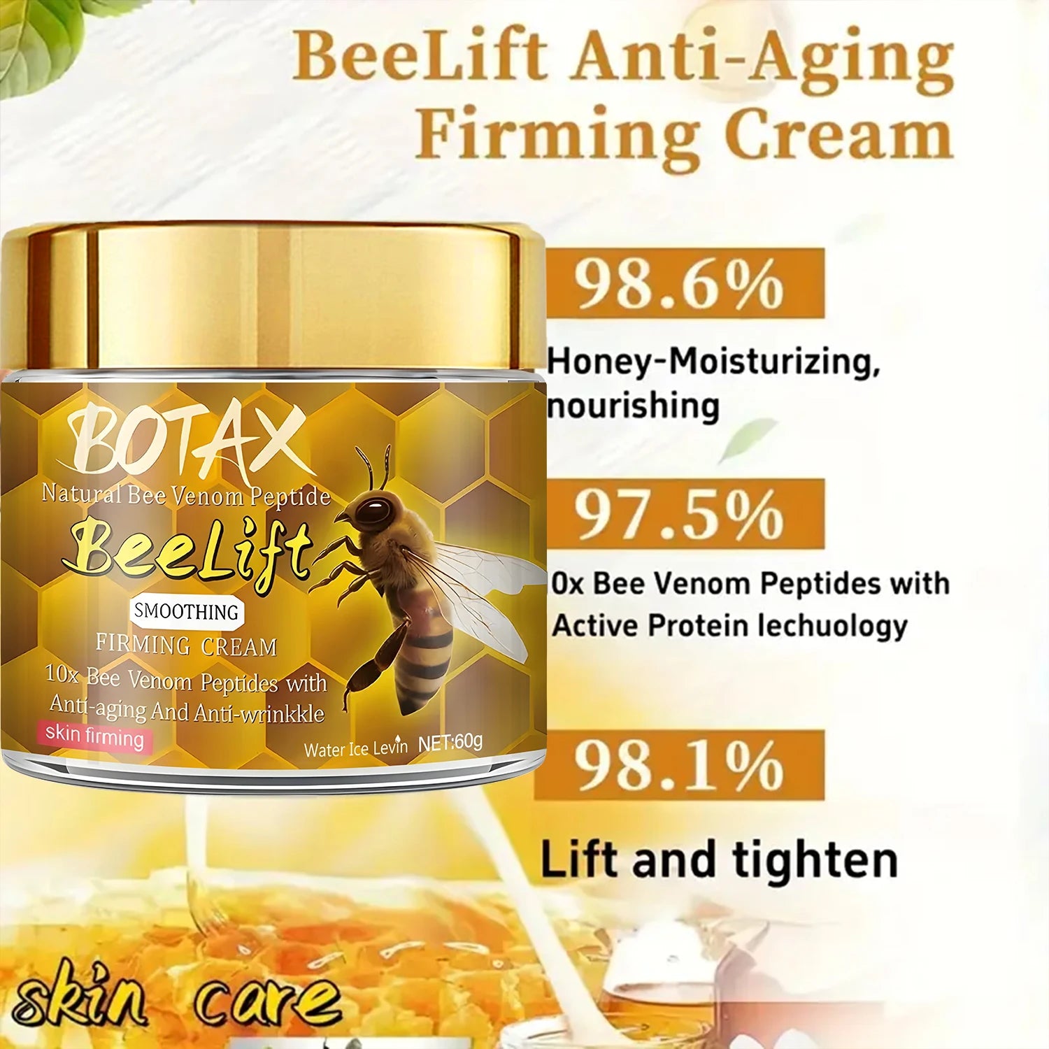 Botax Bee Venom Peptide Face Cream Anti Aging Firming Moisturizer - 3