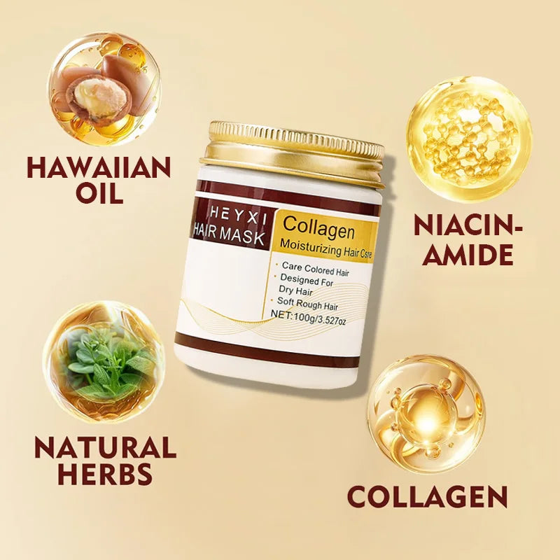 HEYXI Collagen Moisturizing Hair Mask for Dry and Colored Hair 100g