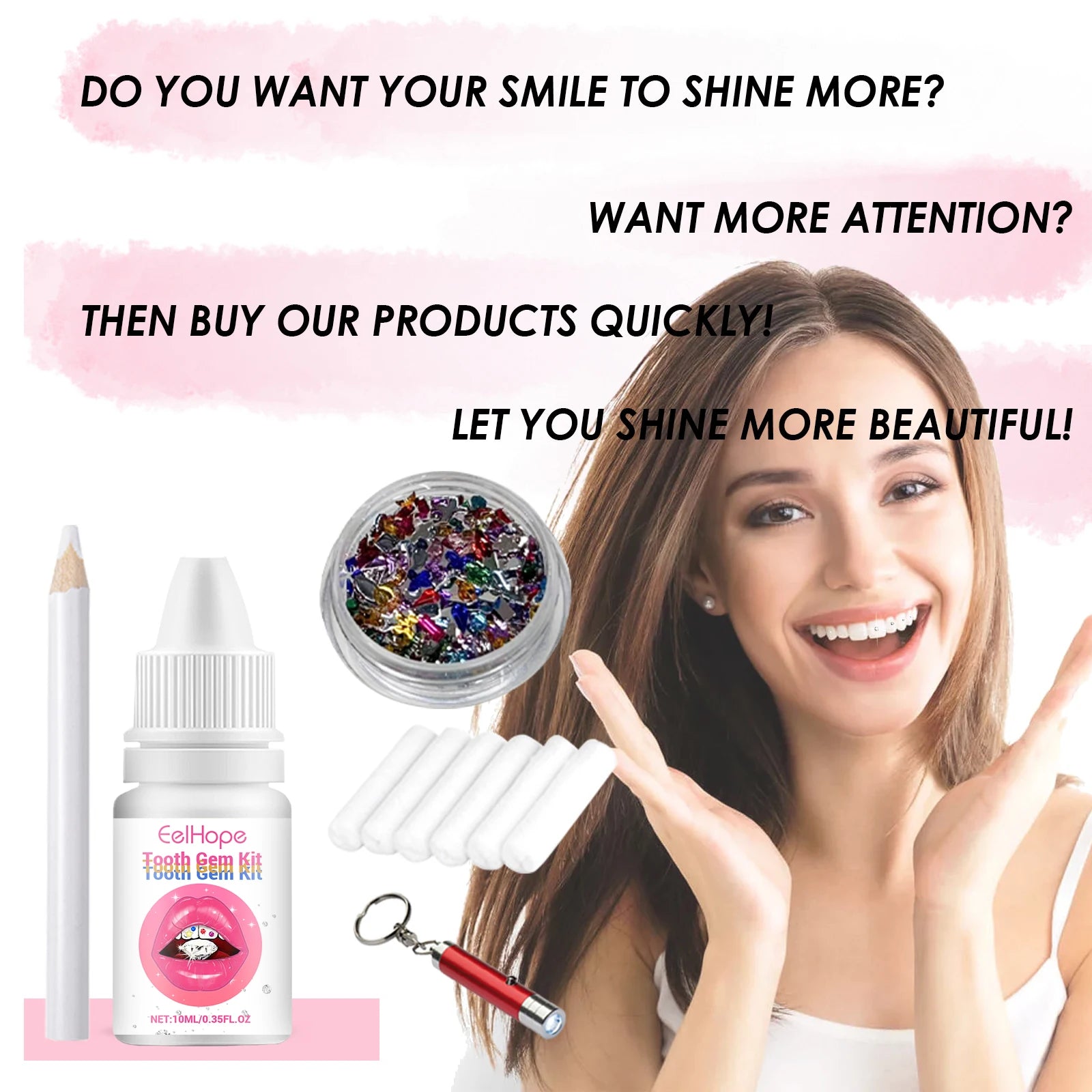 DIY Tooth Gem Kit for Sparkling Teeth Jewelry - 13