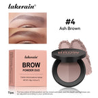 Two-Color Waterproof Eyebrow Powder Palette for Defined Brows