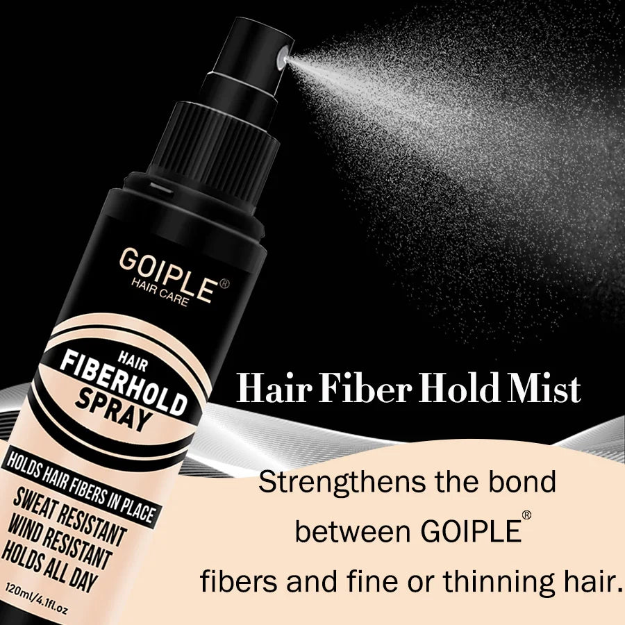 Hair Building Fibers and Spray Thickening Set 4 Piece Kit