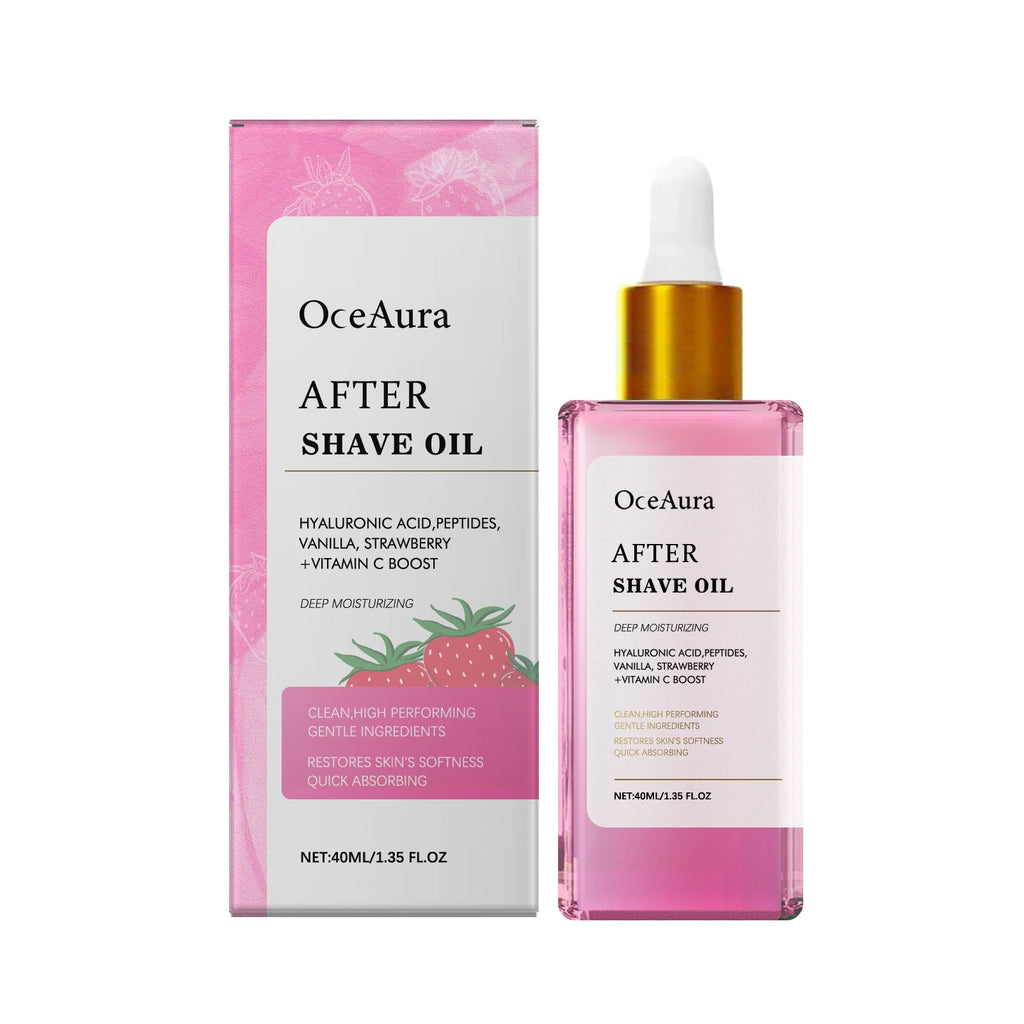 Strawberry Soothing After Shave Oil for Skin Irritation and Redness