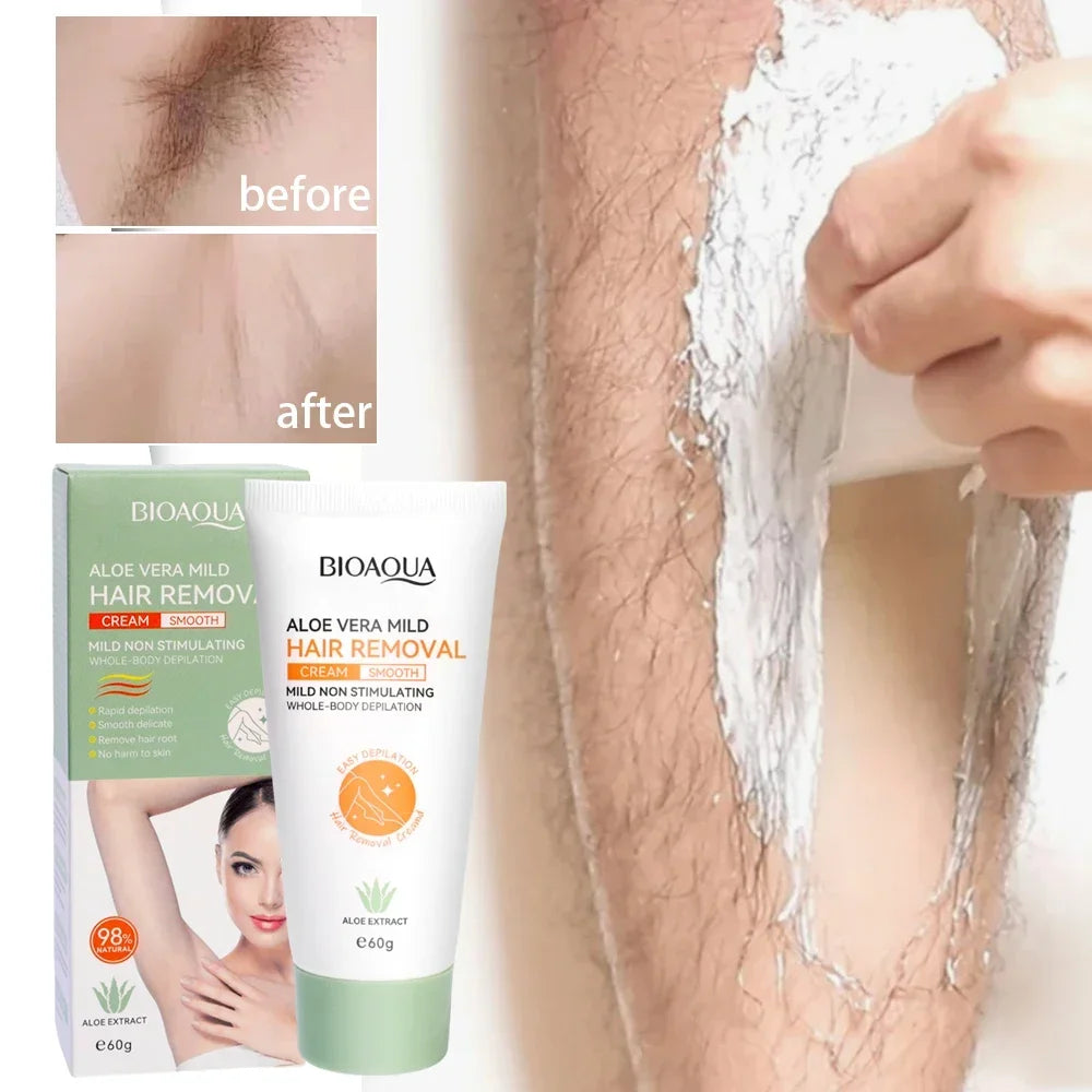 Gentle Aloe Vera Hair Removal Cream for Full Body - 2