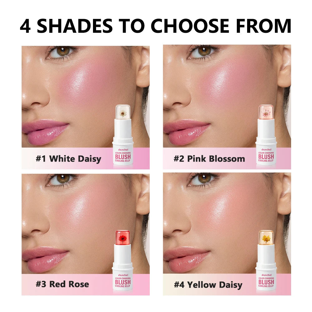 pH-Adaptive Color-Changing Jelly Blush for Lips and Cheeks - 2