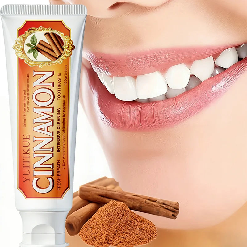 YUITIKUE Cinnamon Toothpaste Natural Teeth Whitening and Gum Care 100g