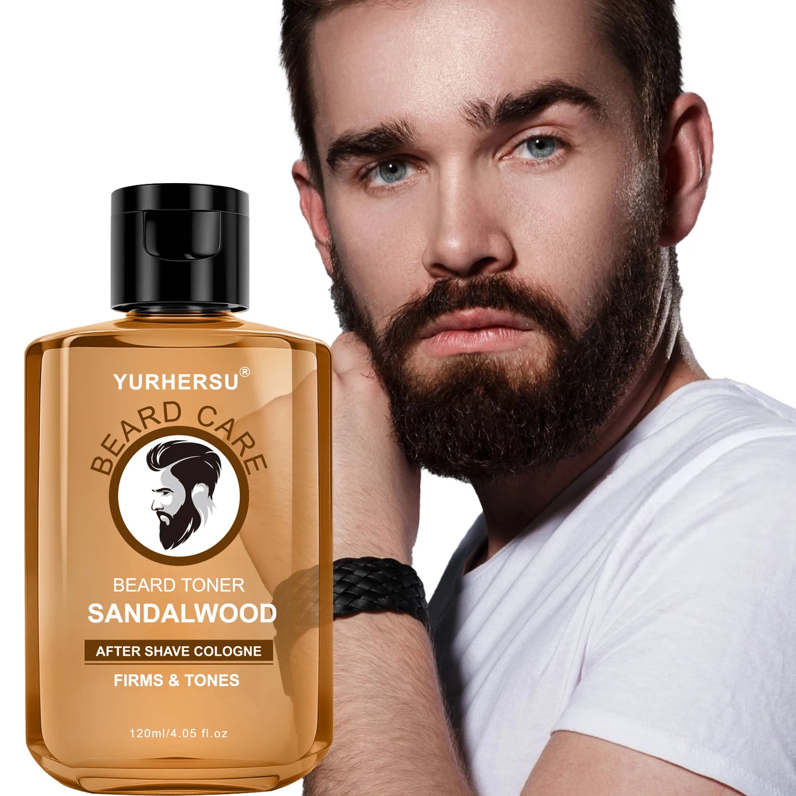 Yurhersu Sandalwood After Shave Beard Toner for Men 120ml - 8