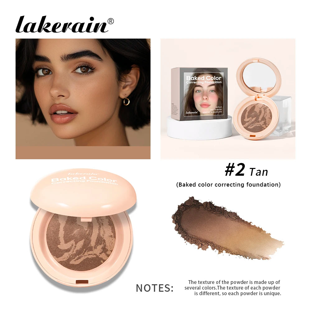Baked Color Correcting Face Powder Foundation