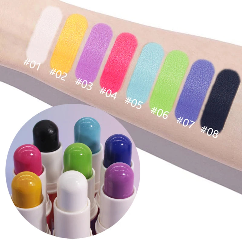 Peiwen Face and Body Paint Stick Waterproof Makeup for Parties