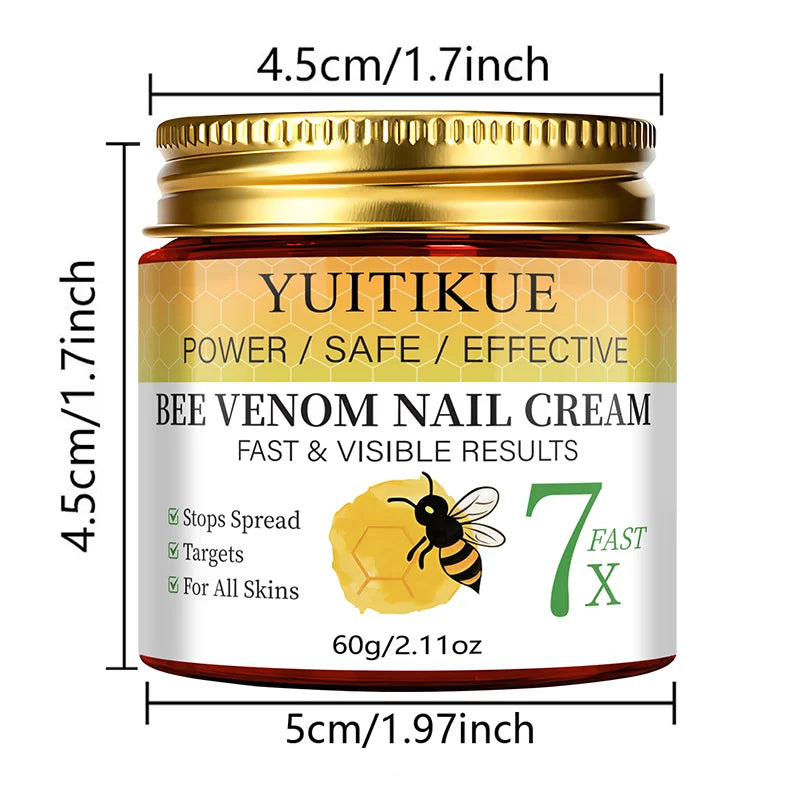 YUITIKUE Bee Venom Nail Repair Cream - Strengthening Nail Care Treatment