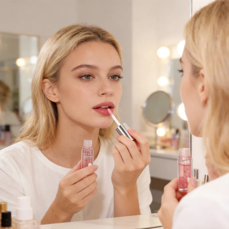 Fruit Pulp Moisturizing Lip Gloss Hydrating Tinted Lip Oil