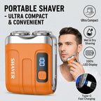 Portable Electric Shaver with LED Display for Wet and Dry Grooming