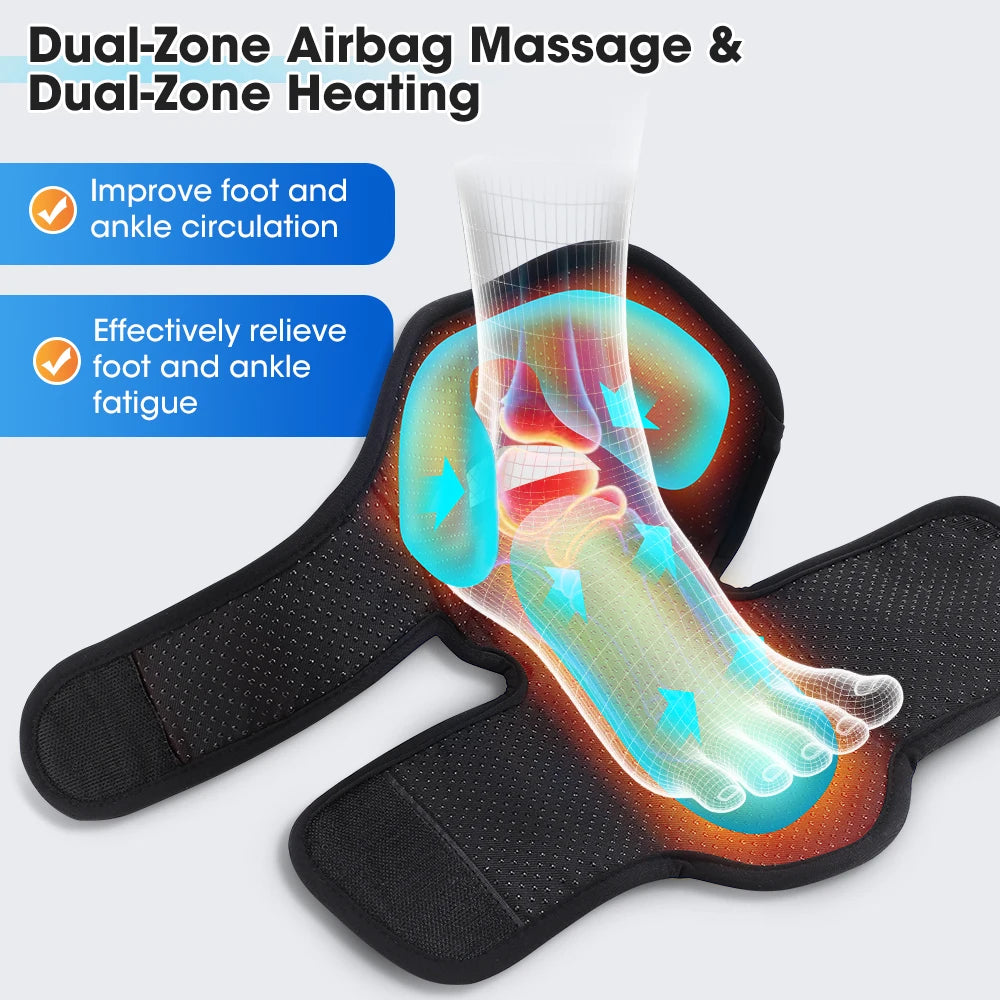 Heated Air Compression Ankle and Foot Massager - 13