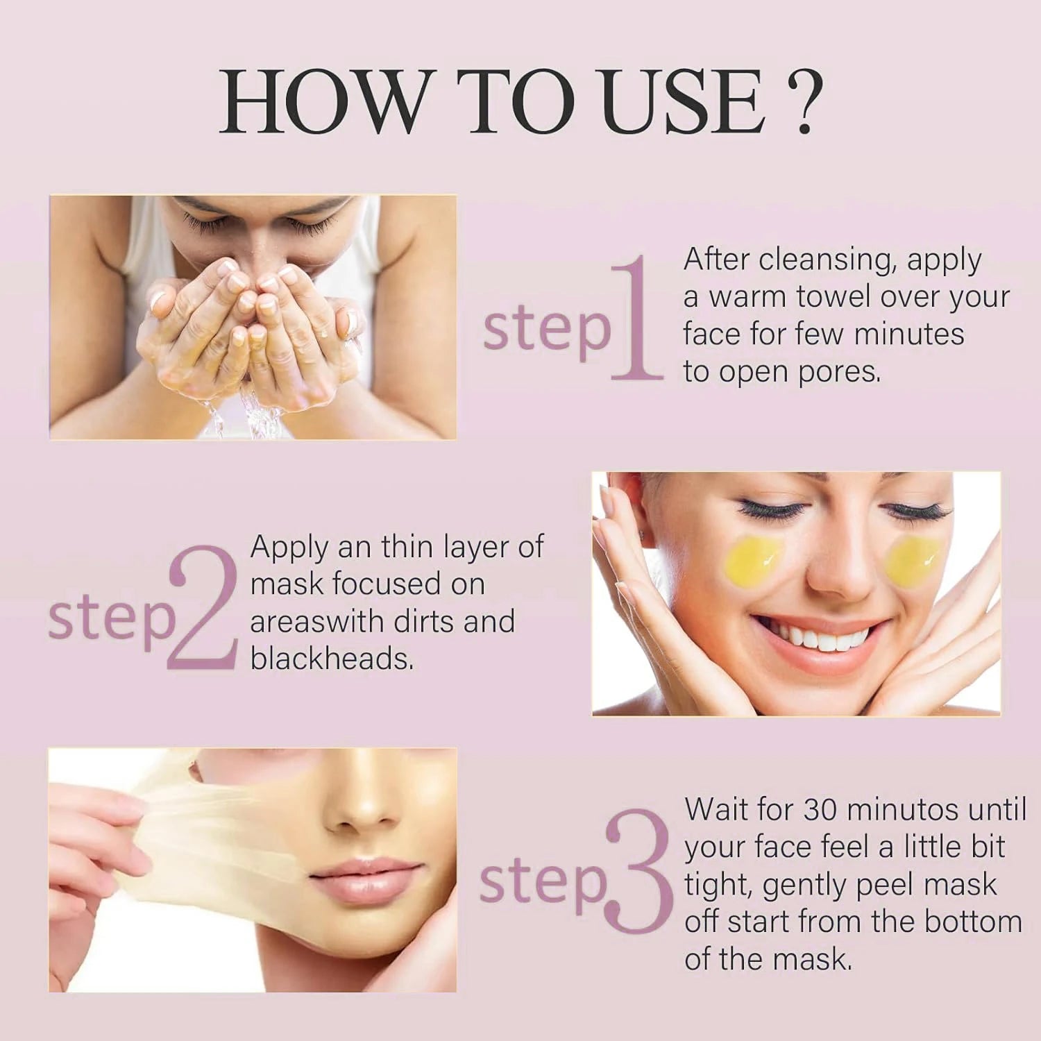 Collagen Honey Pore Refining Mask Set with 60 Nose Strips - 6