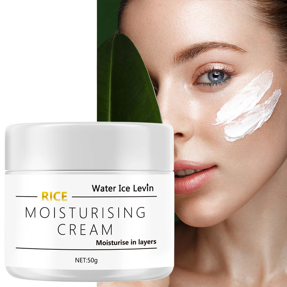 Water Ice Levin Rice Moisturizing Face Cream Hydrating Anti Aging - 7
