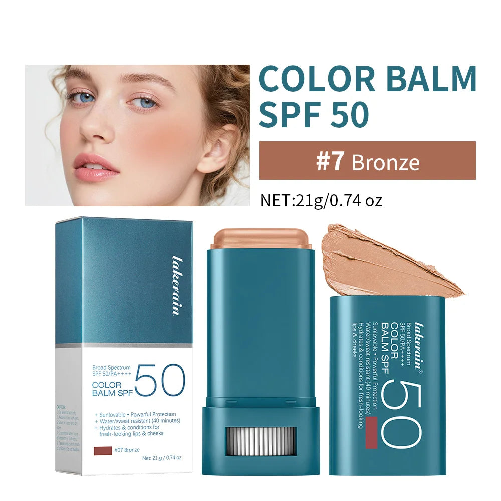 SPF 50 Hydrating Blush Stick for Face and Lips