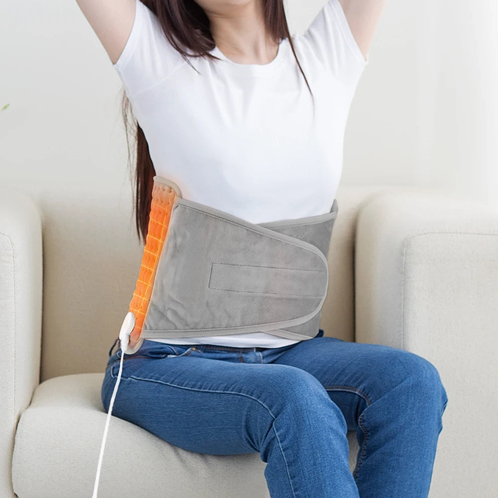 Electric Heating Waist Belt with Adjustable Temperature and Timer