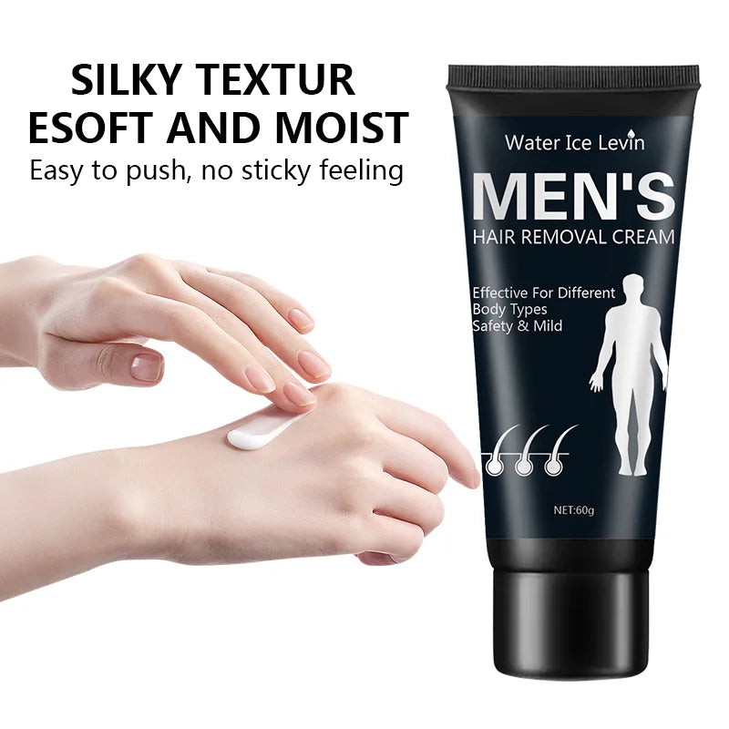 Water Ice Levin Men Hair Removal Cream Quick Painless Depilatory
