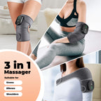 Cordless Heated Knee Massager with Vibration Therapy