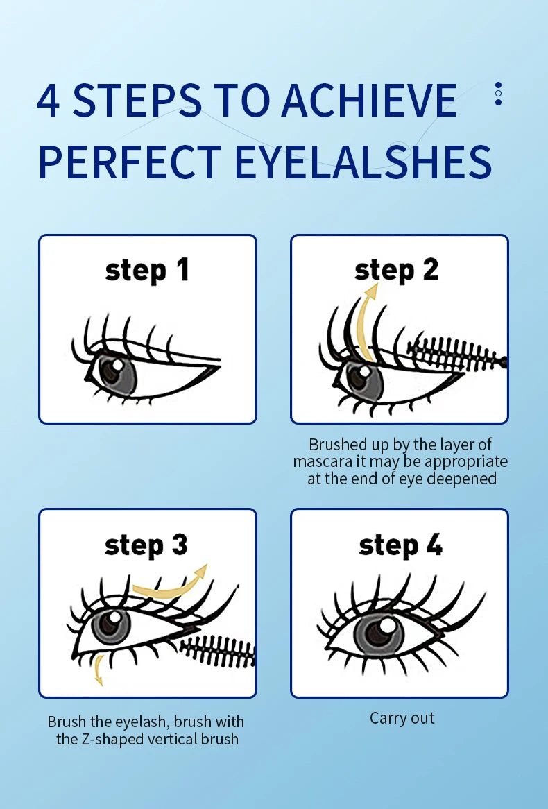 Meidian Waterproof Mascara Long Lasting Volumizing Eye Makeup
