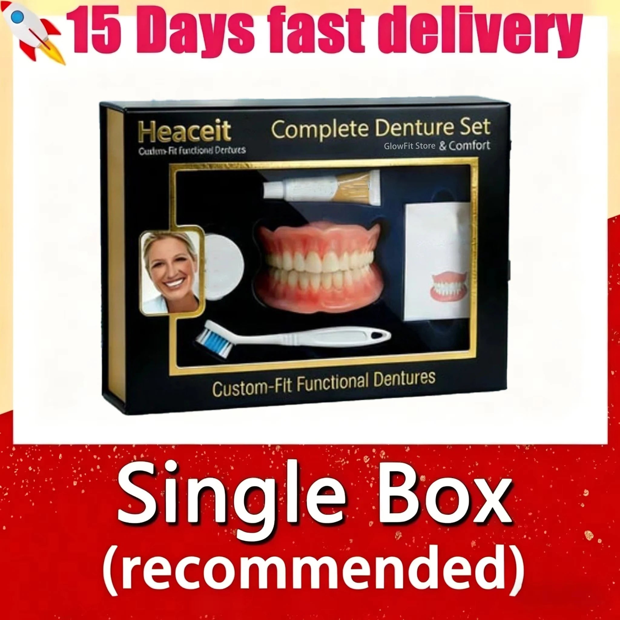 Comfort Fit Silicone Denture Set for Natural Smile - 8