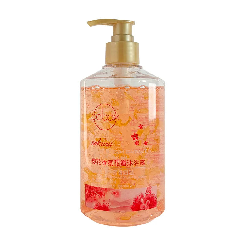 500ml Cherry Blossom Rose Petal Moisturizing Body Wash