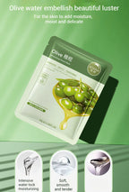Olive Moisturizing Facial Mask 5 Pack Hydrating Skin Care Treatment