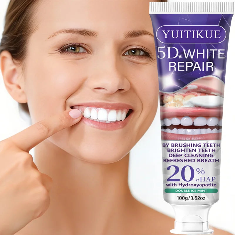YUITIKUE 5D White Repair Toothpaste Enamel Brightening and Fresh Breath