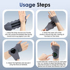 Electric Microcurrent Wrist Massager for Pain Relief