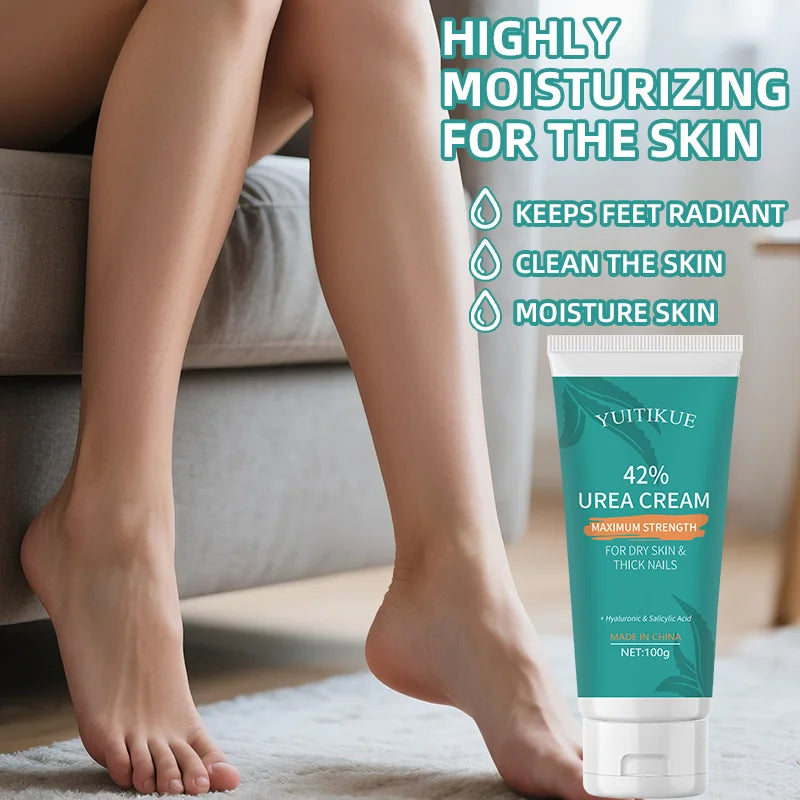 YUITIKUE 42 Percent Urea Cream Foot Moisturizer for Cracked Heels 100g