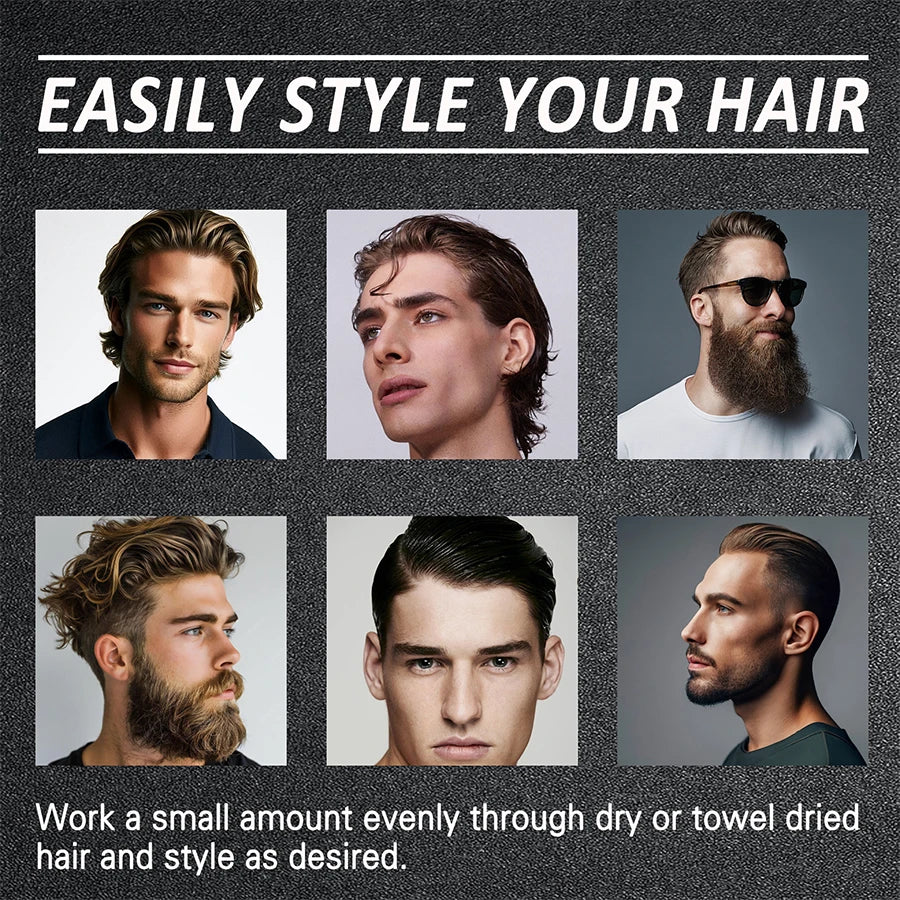 Goiple Men Hair Pomade Strong Hold High Shine Styling Gel Wax 113g