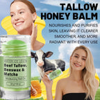 Collagen Matcha Tallow Balm Moisturizing Beef Tallow Beeswax Stick