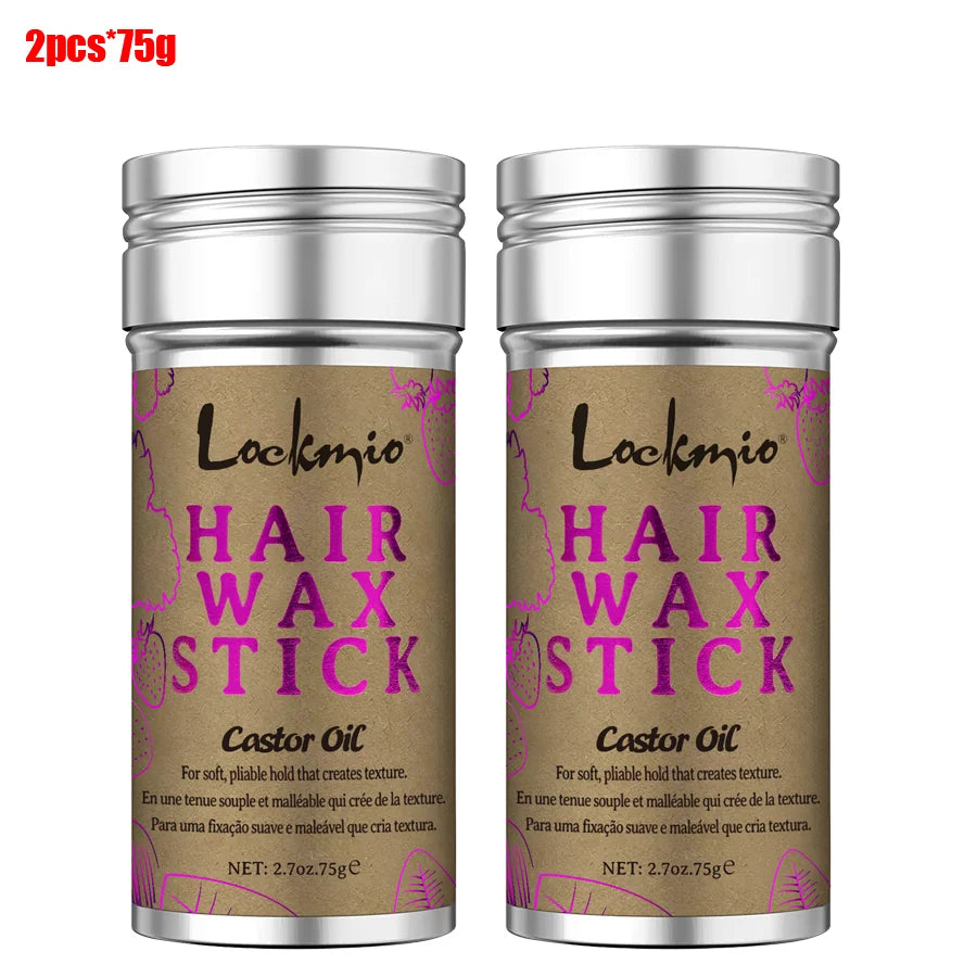 75g Castor Oil Hair Wax Stick for Frizz Control and Edge Styling - 17