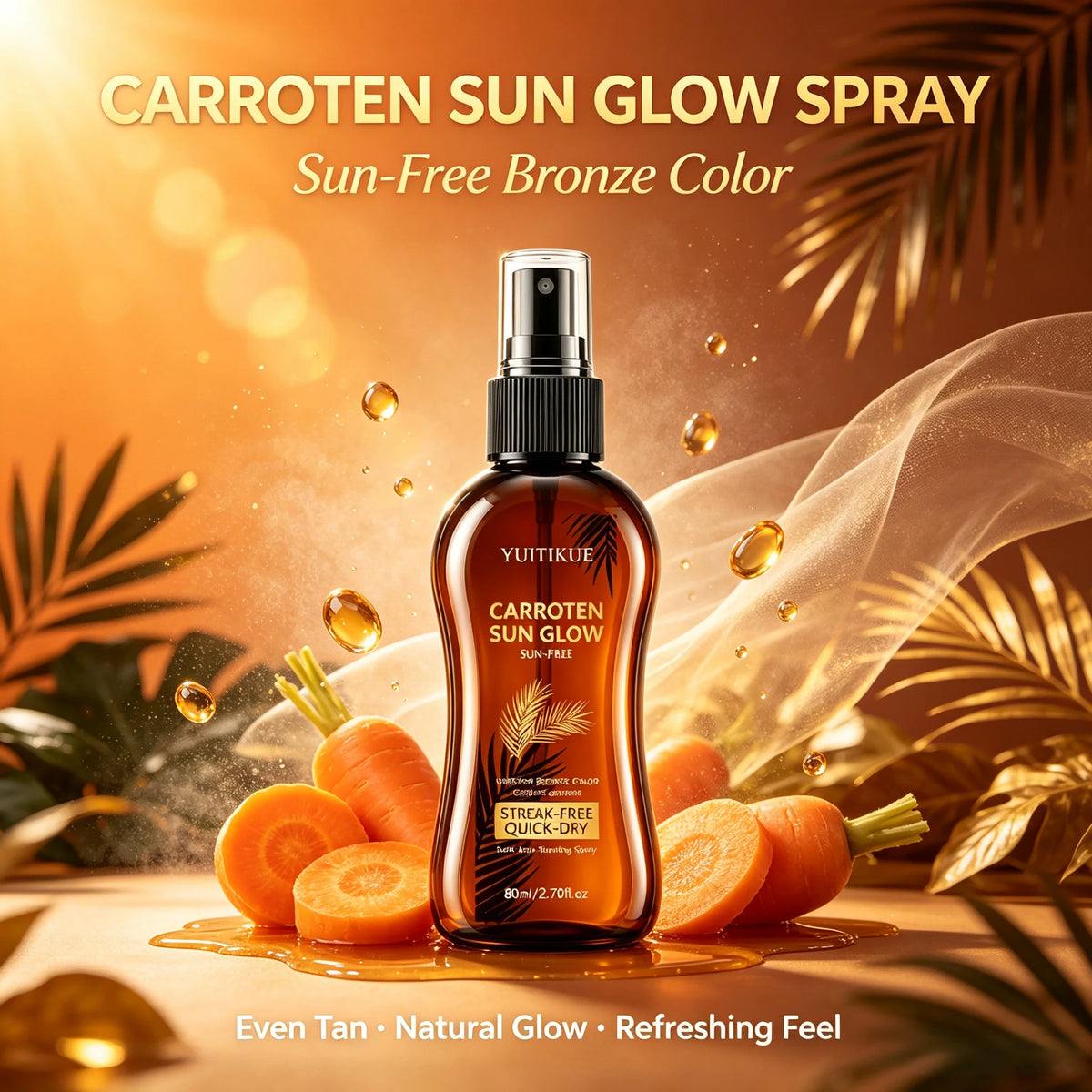 YUITIKUE Self Tanning Spray Streak Free Bronzing Sunless Tanning Mist